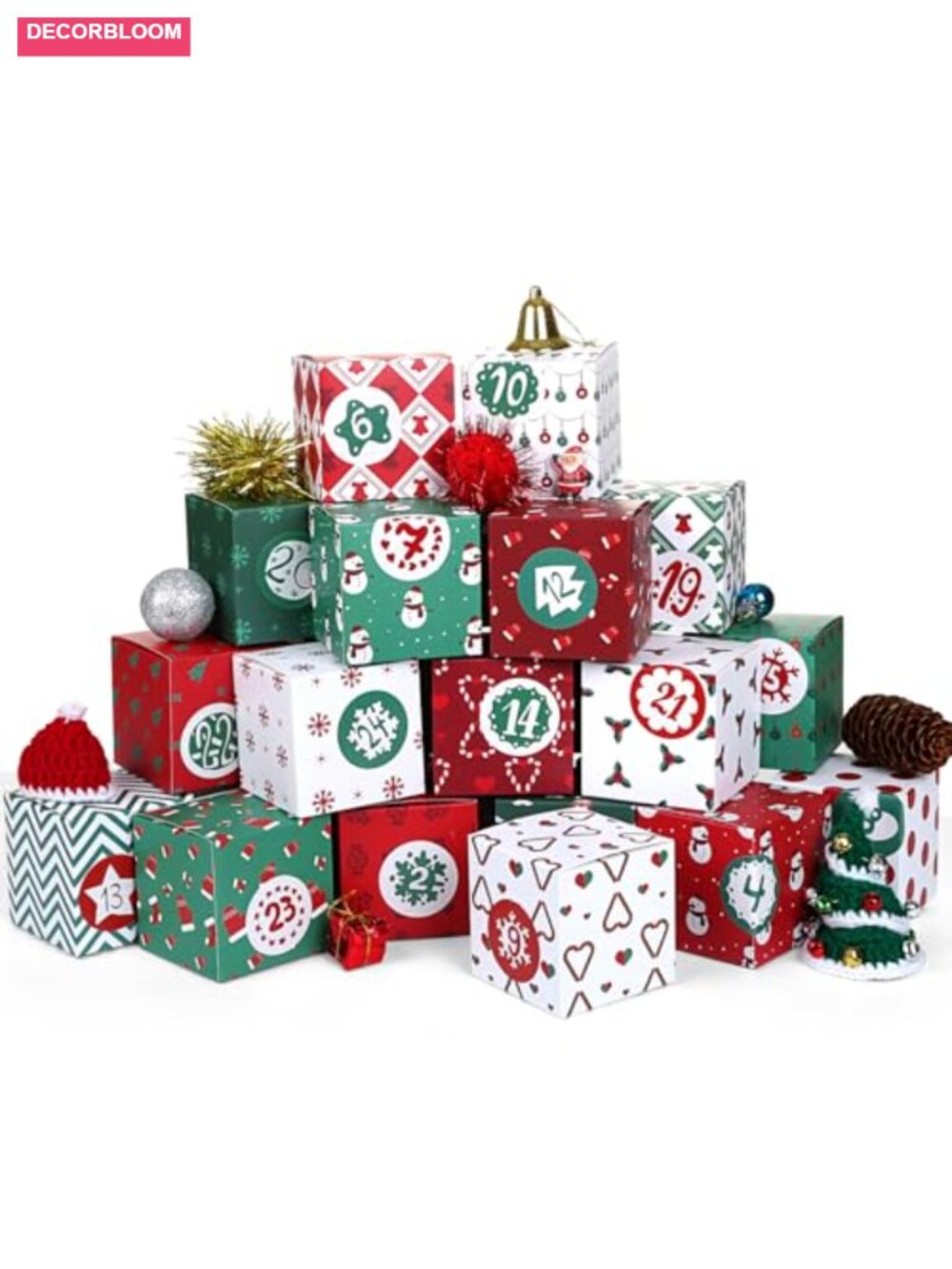 24 DIY Empty Advent Calendar Boxes to Fill Reusable Christmas Countdown